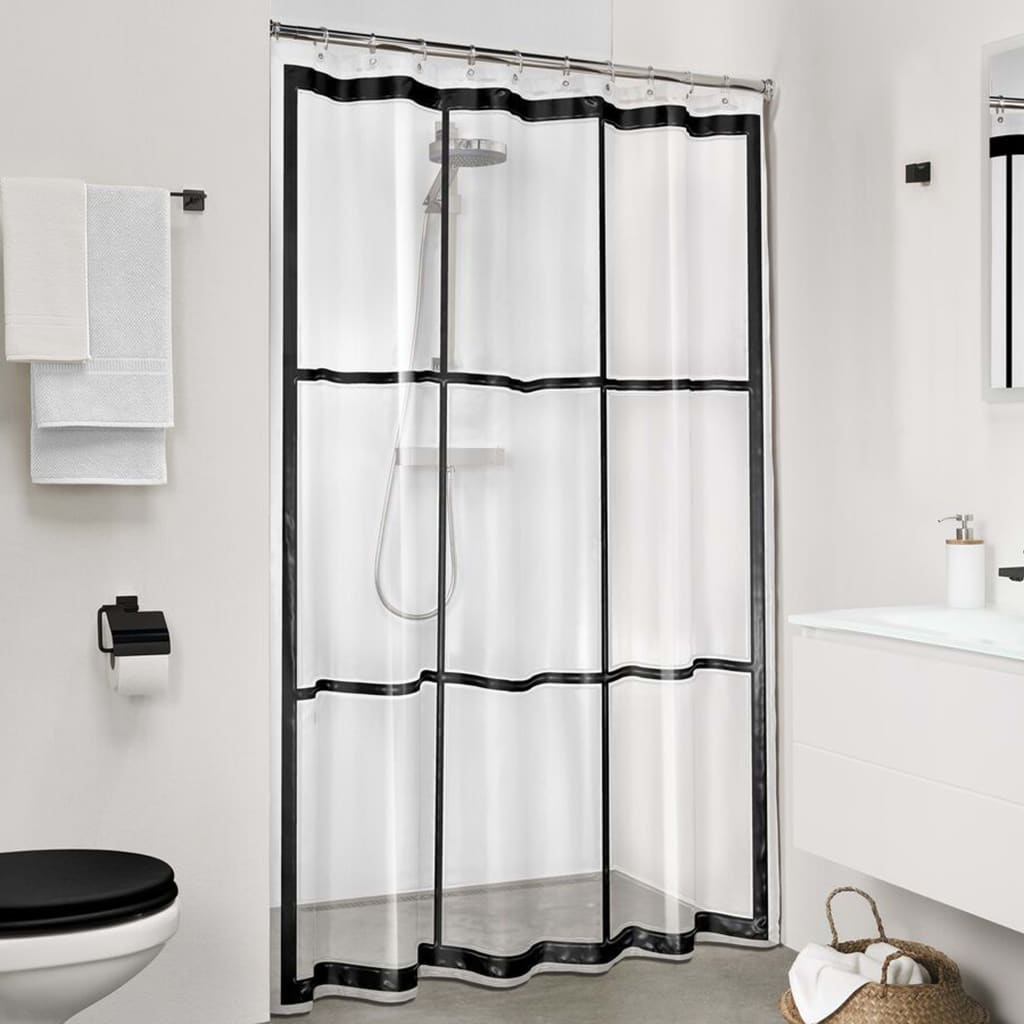 Shower Curtain Brix Transparent