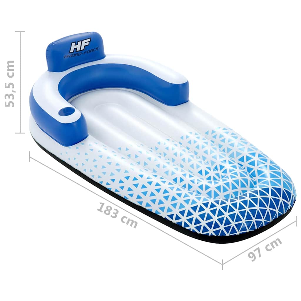 Hydro Force Floating Lounger 183x97 cm Blue