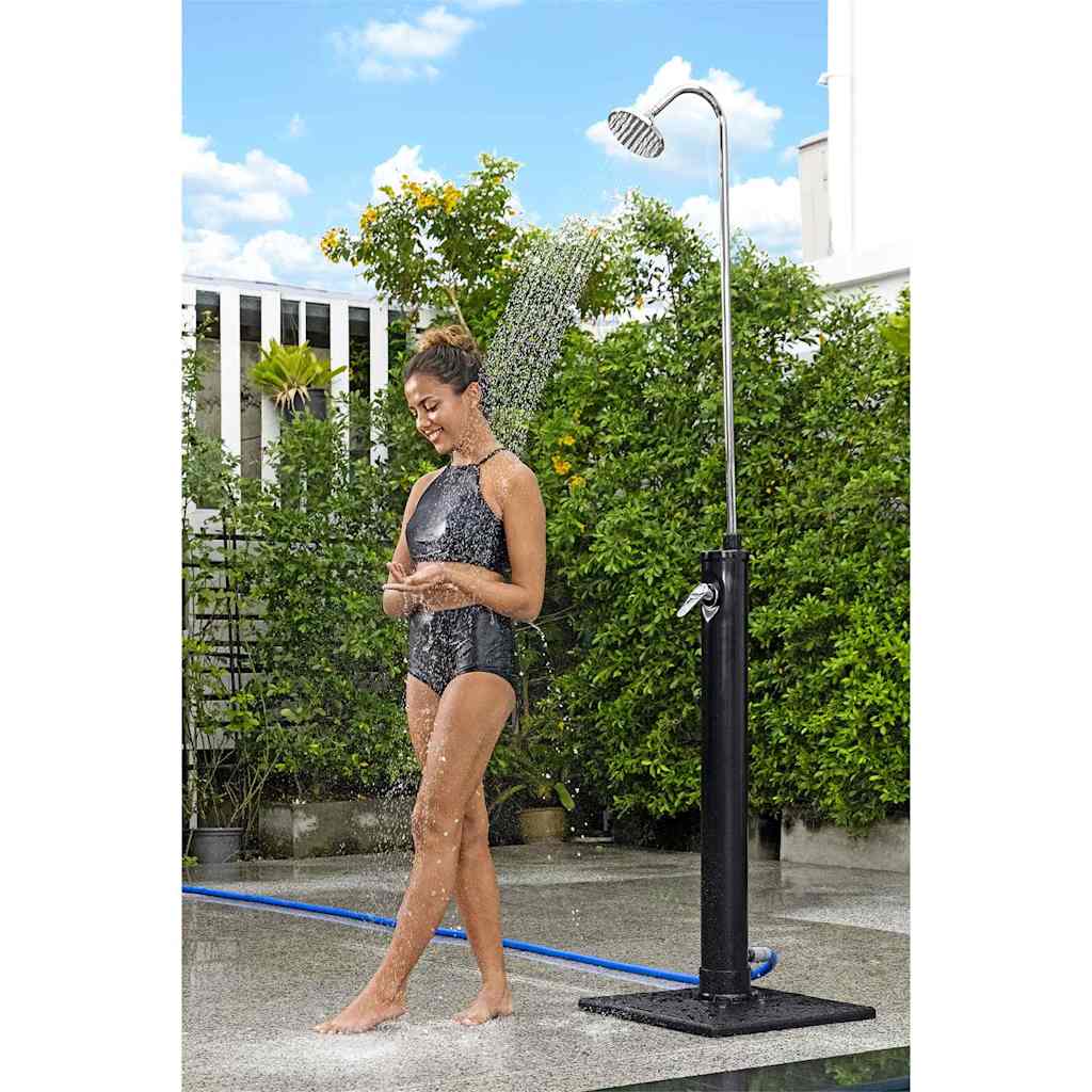 Solar Flow Outdoor Shower Black 8 L