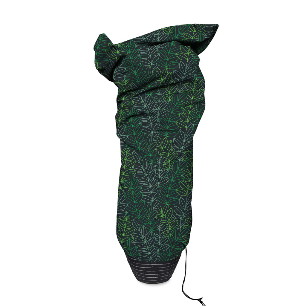 Plant Cover Large 150x250 cm Black and Green Print