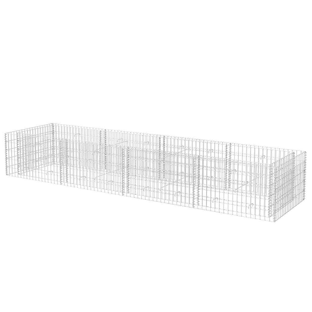 Gabion Raised Bed Steel 360x90x50 cm