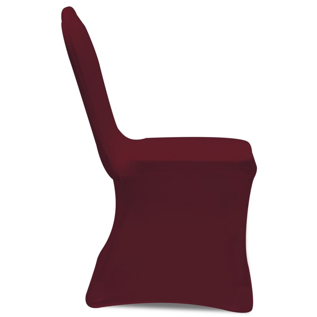 100 pcs Stretch Chair Covers Bordeaux