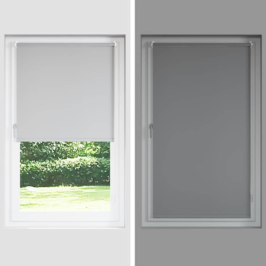 Roller Blind Blackout 100 x 175 cm Grey