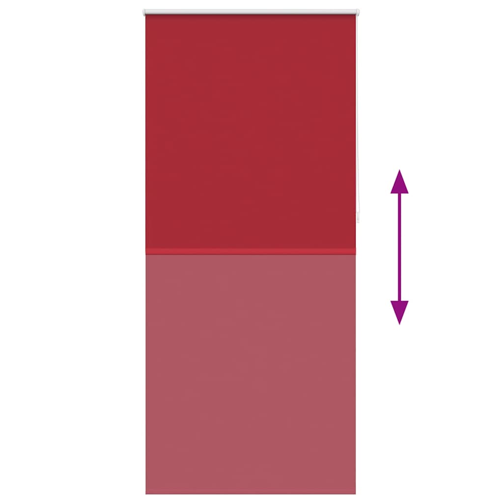Roller Blind Blackout 80 x 230 cm Red