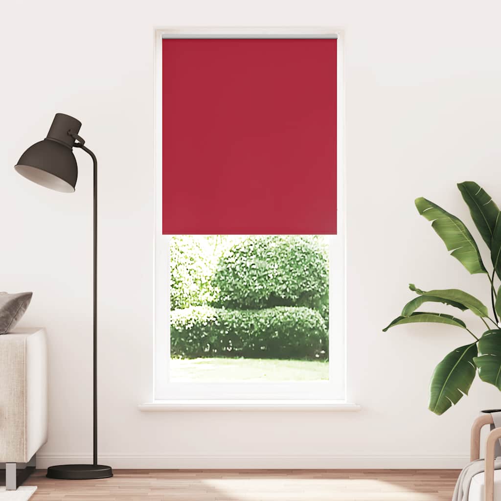 Roller Blind Blackout 80 x 230 cm Red