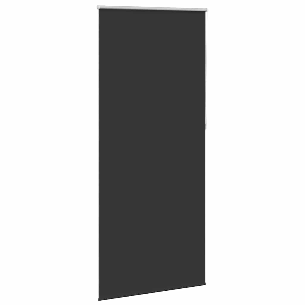 Roller Blind Blackout 80 x 230 cm Black