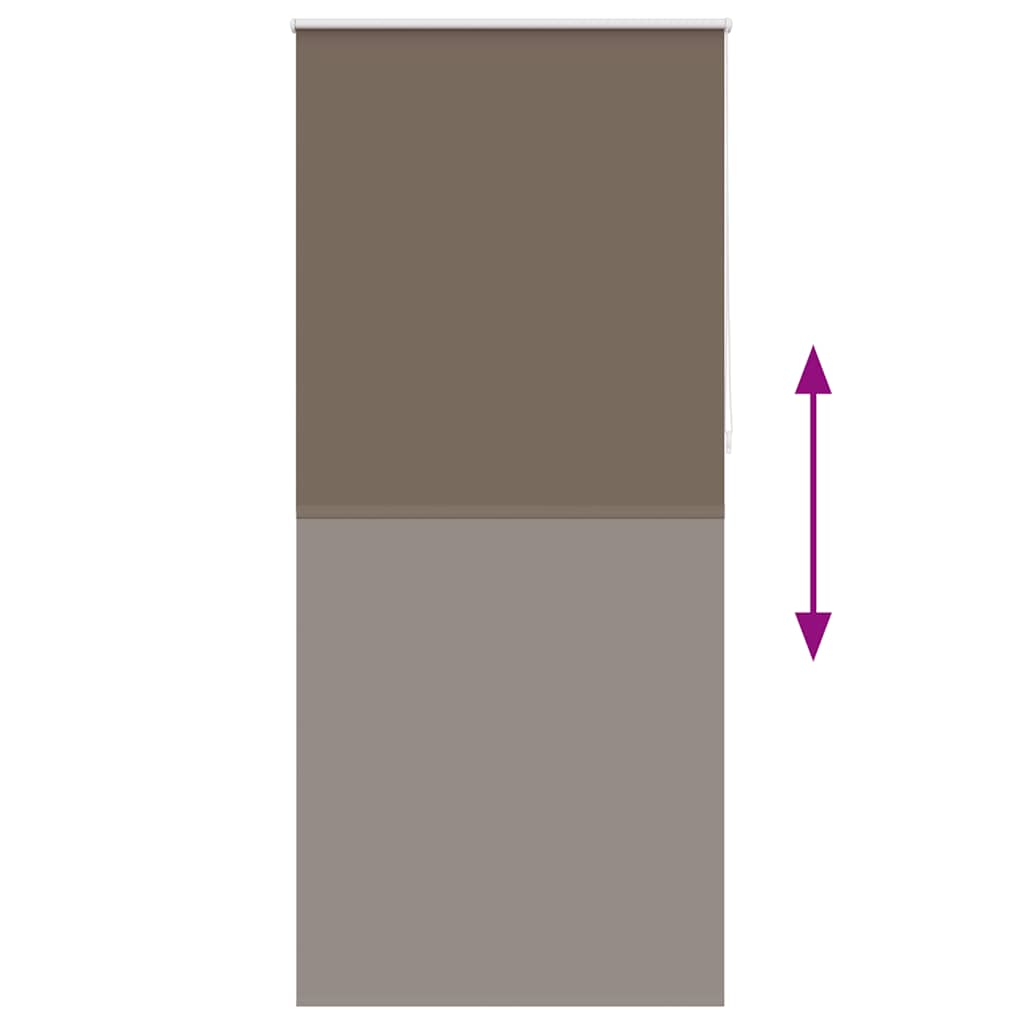 Roller Blind Blackout 100 x 230 cm Coffee