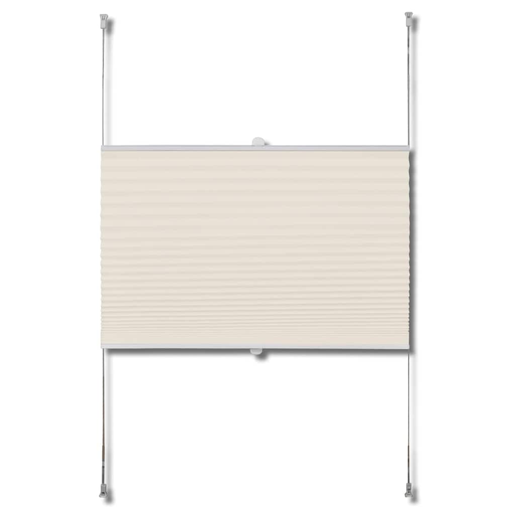 Plisse Blind 100x150cm Cream