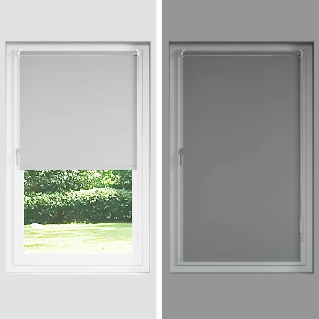 Roller Blind Blackout 40 x 100 cm Black