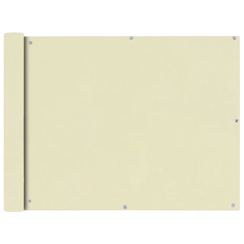 Balcony Screen Oxford Fabric 90x400 cm Cream