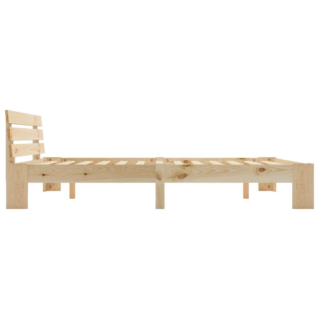 Bed Frame without Mattress 180x200cm Solid Wood Pine