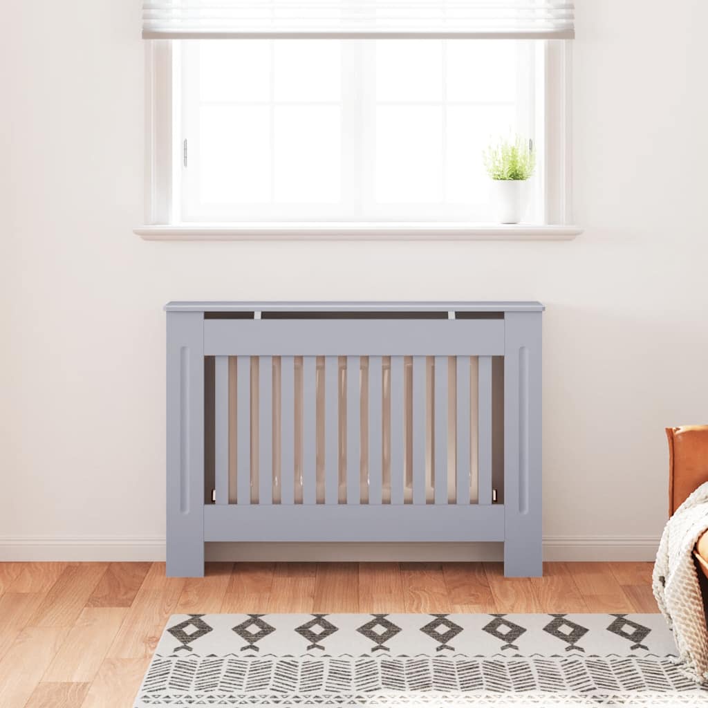 Radiator Cover Anthracite 112x19x81.5 cm MDF