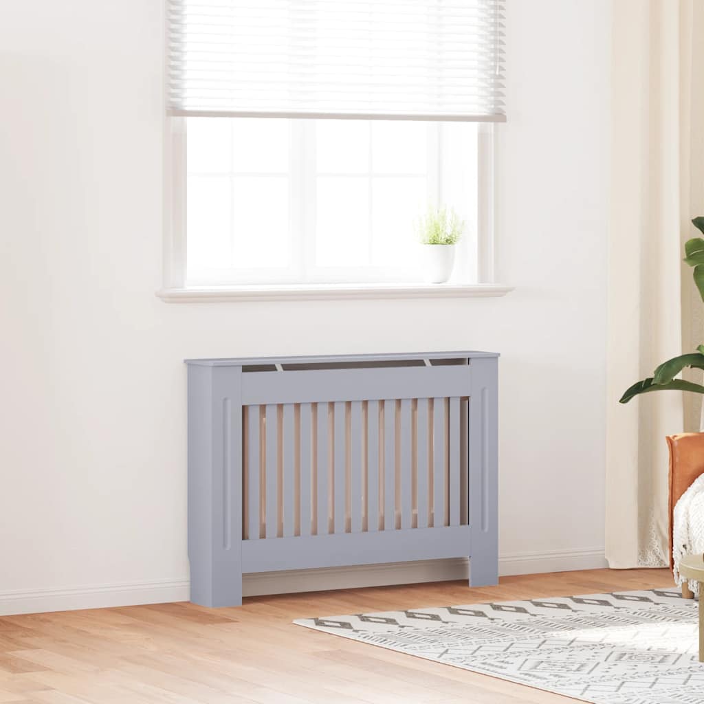 Radiator Cover Anthracite 112x19x81.5 cm MDF