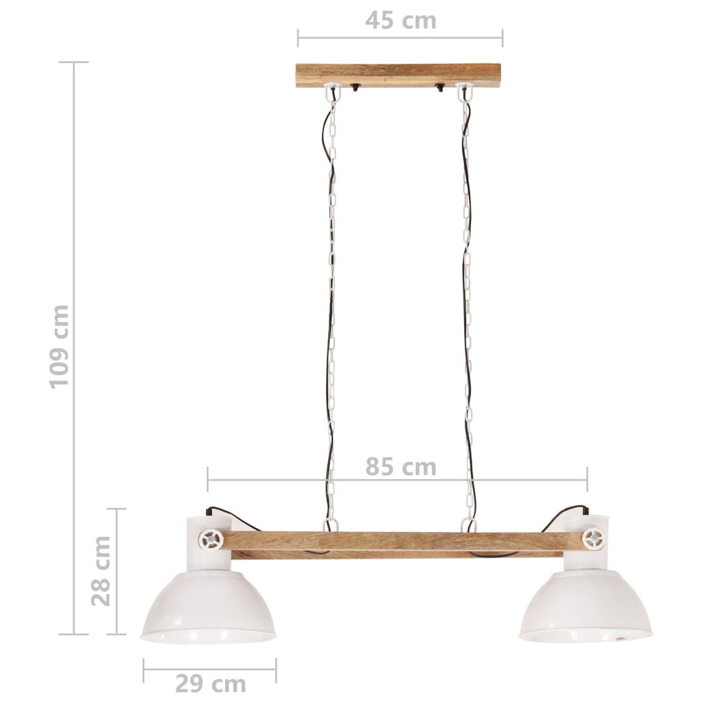 Industrial Hanging Lamp 25 W White 109 cm E27