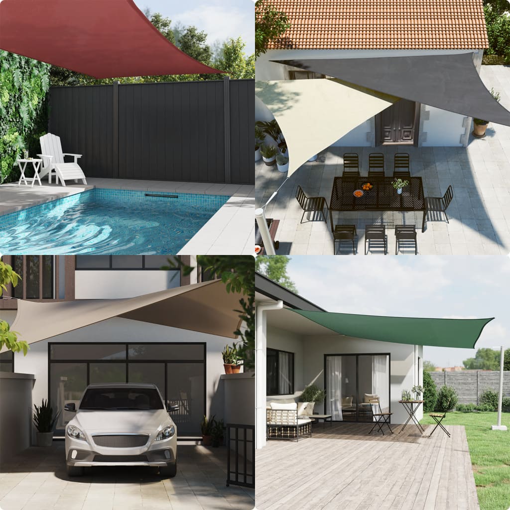 Sunshade Sail Oxford Fabric Square 7x7 m Anthracite