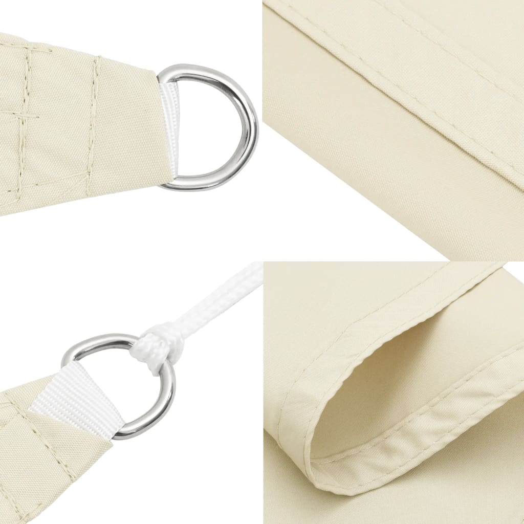 Sunshade Sail Oxford Fabric Square 3x3 m Cream