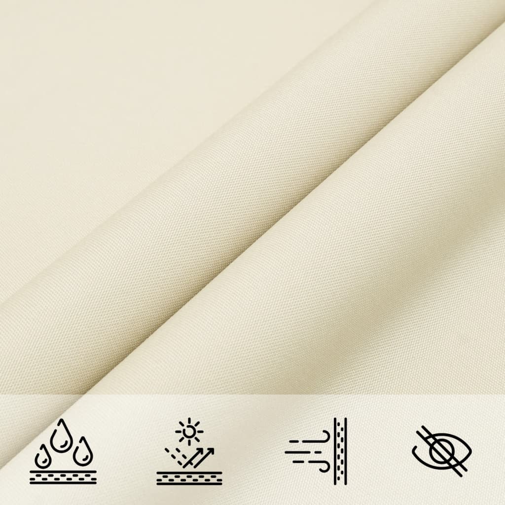 Sunshade Sail Oxford Fabric Square 3x3 m Cream