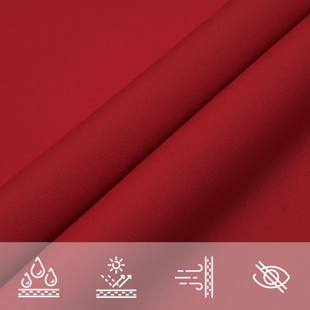 Sunshade Sail Oxford Fabric Triangular 3.6x3.6x3.6 m Red