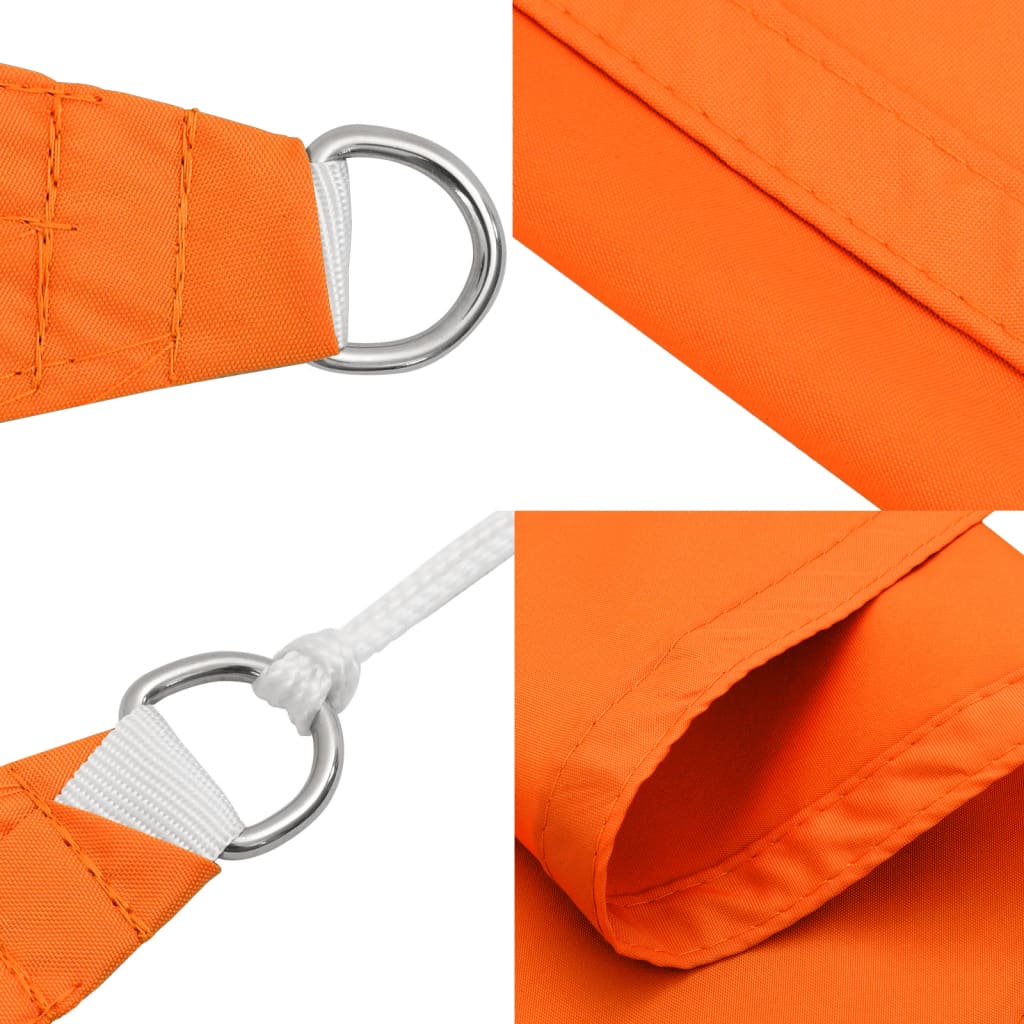 Sunshade Sail Oxford Fabric Triangular 3x4x5 m Orange