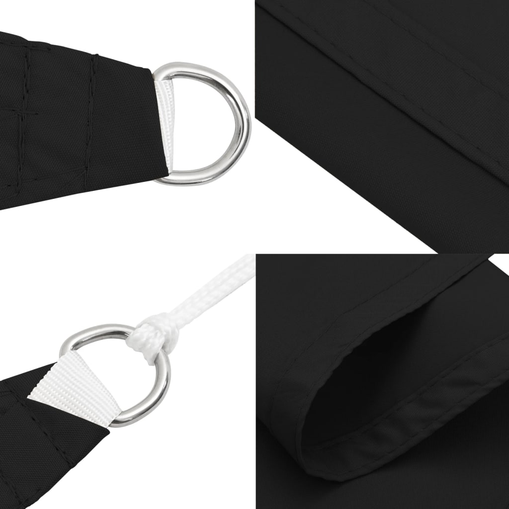 Sunshade Sail Oxford Fabric Triangular 2.5x2.5x3.5 m Black