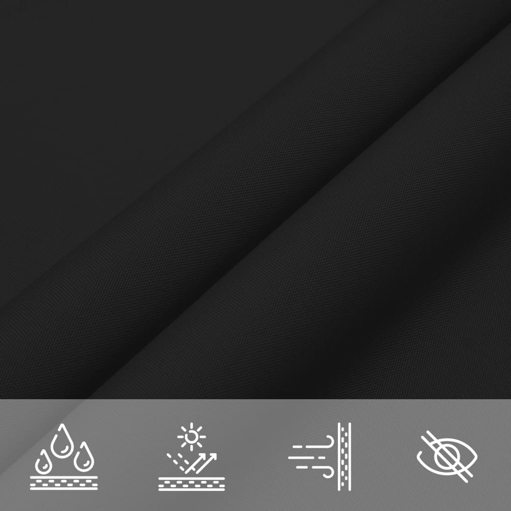 Sunshade Sail Oxford Fabric Triangular 2.5x2.5x3.5 m Black