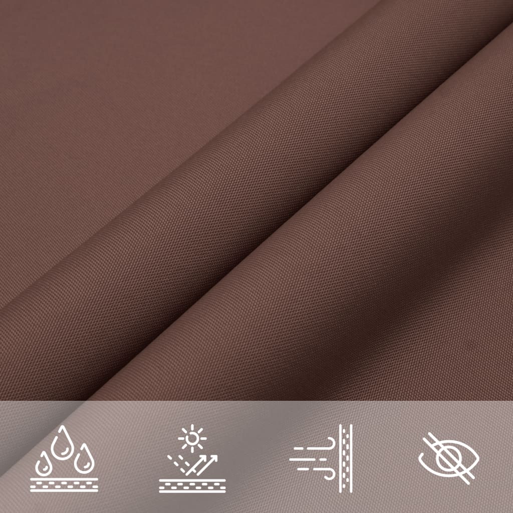 Sunshade Sail Oxford Fabric Triangular 2.5x2.5x3.5 m Brown