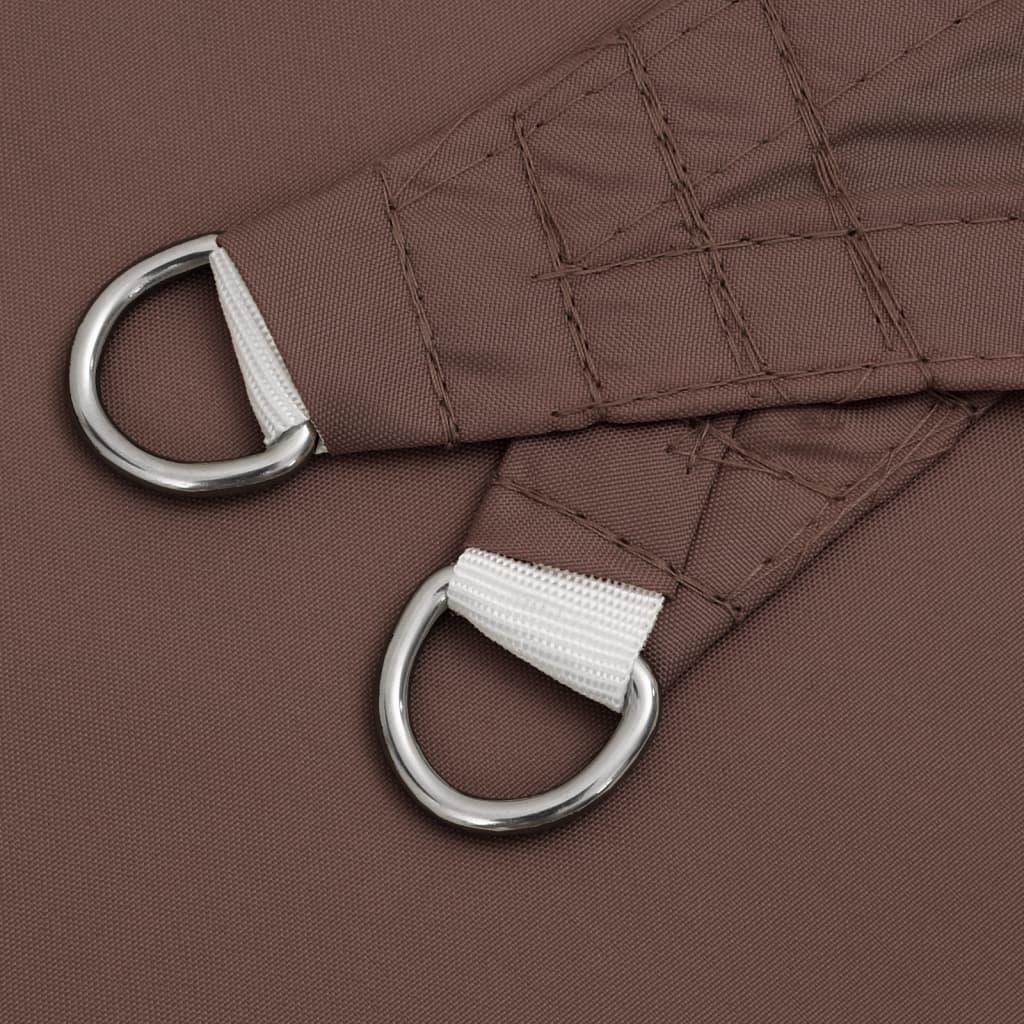 Sunshade Sail Oxford Fabric Triangular 3x3x3 m Brown