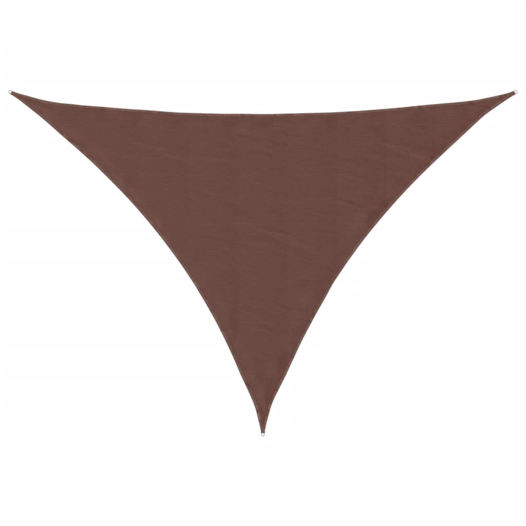 Sunshade Sail Oxford Fabric Triangular 5x7x7 m Brown