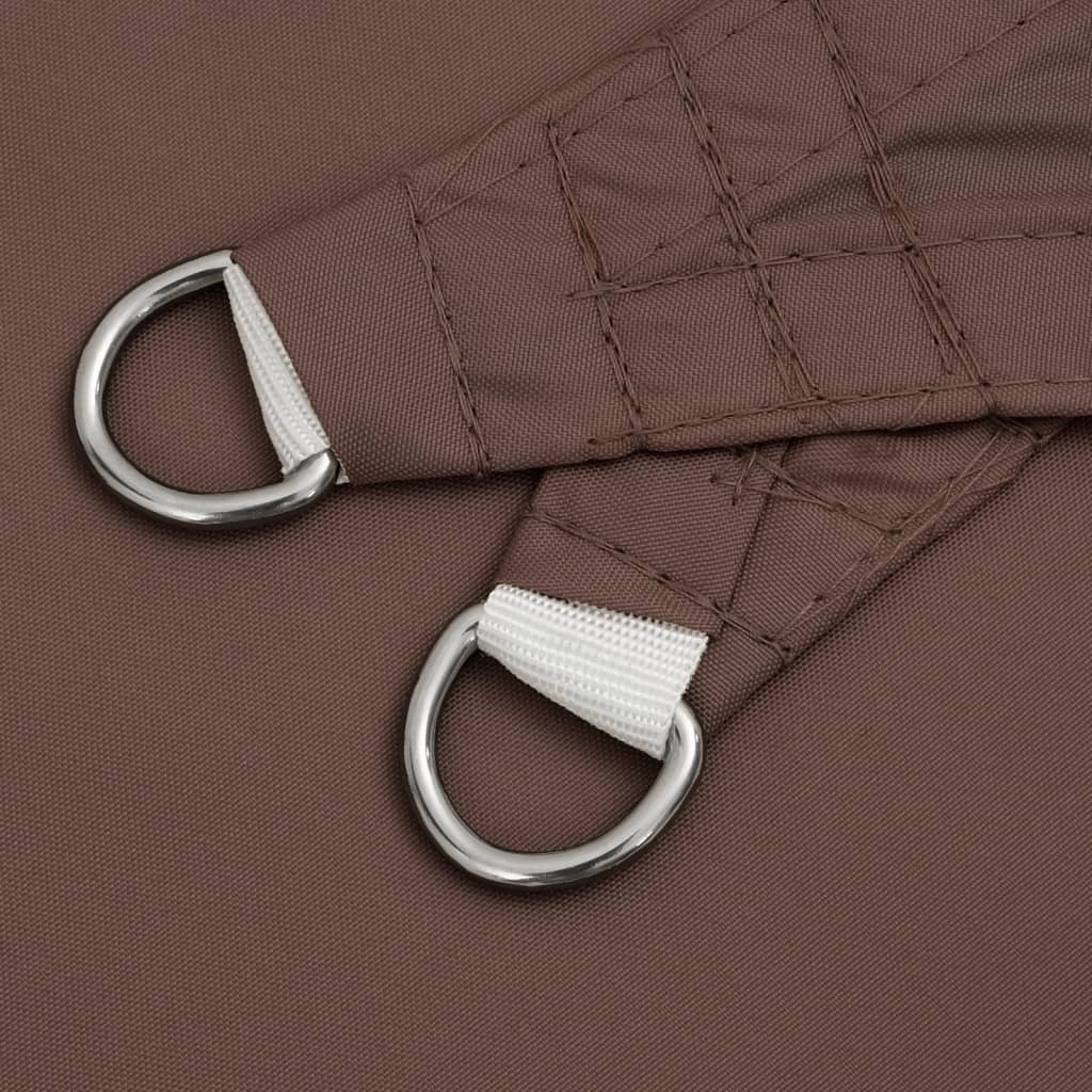 Sunshade Sail Oxford Fabric Triangular 5x7x7 m Brown