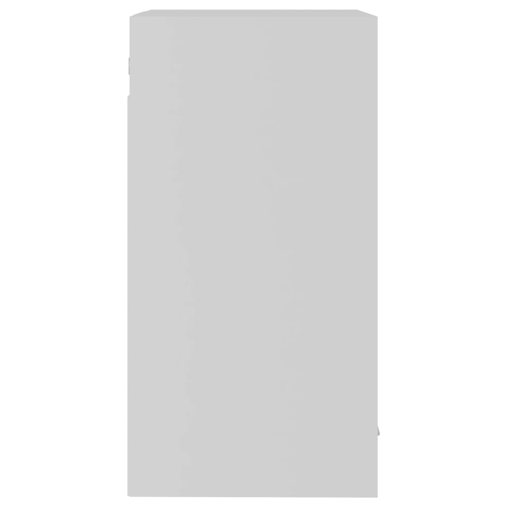 Hanging Glass Cabinet Lyon White 40x31x60 cm Engineered Wood