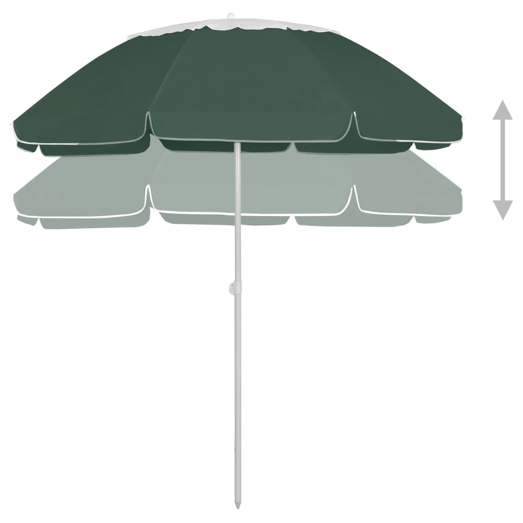 Beach Parasol Green 300 cm
