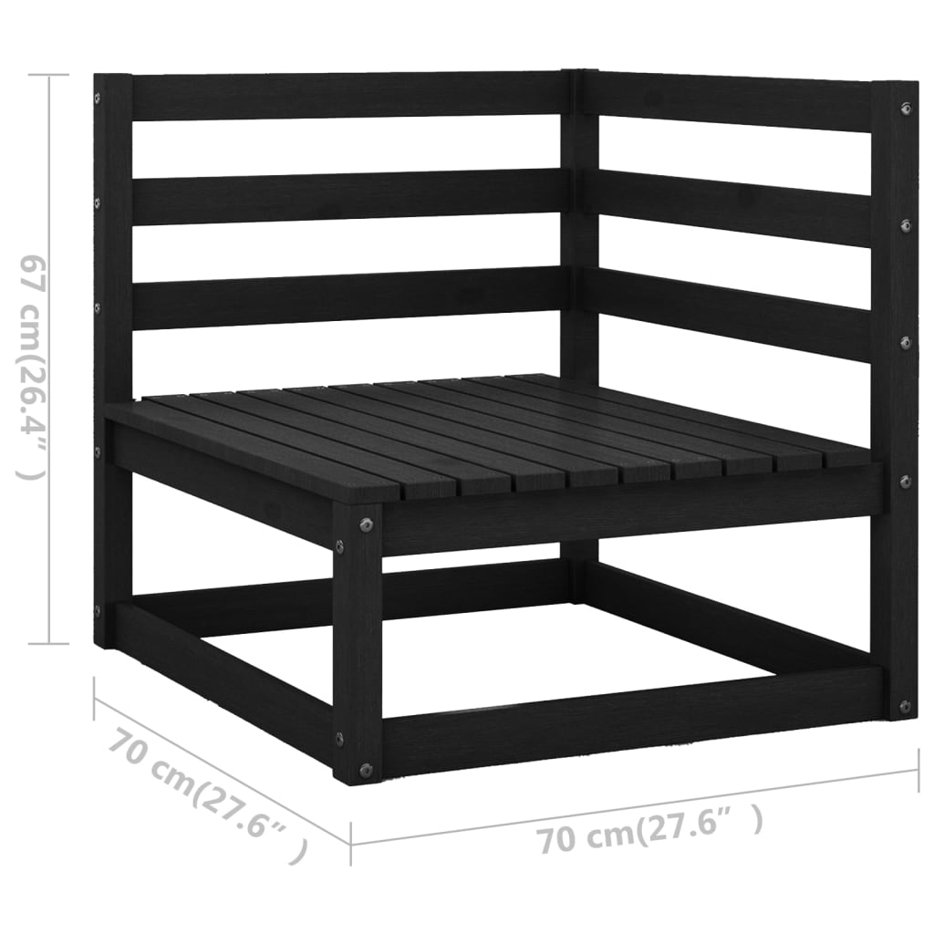 11 Piece Garden Lounge Set Solid Pinewood