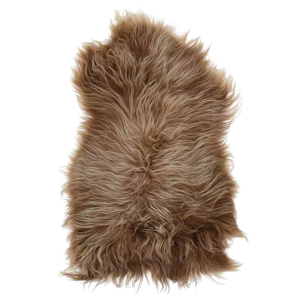 Icelandic Sheepskin Chair Cover Brown 70x110 cm