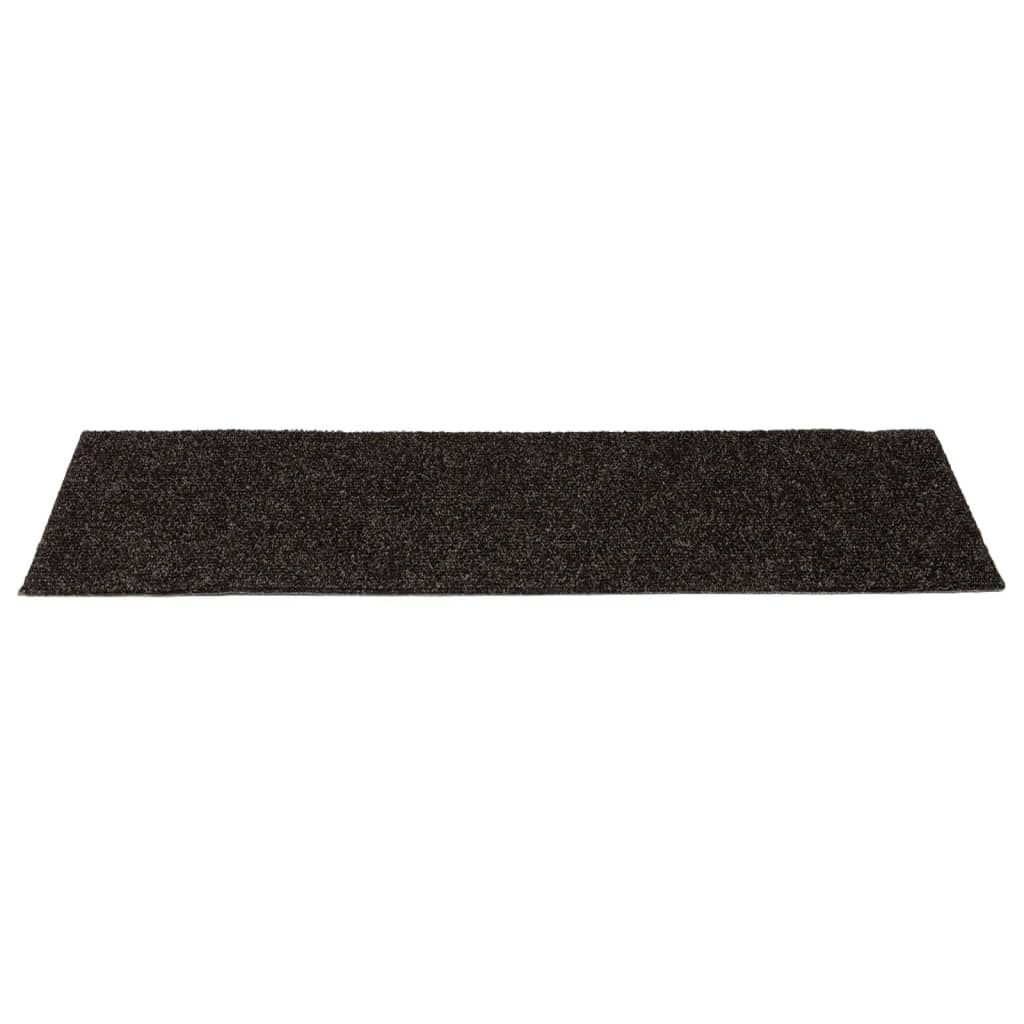 Stair Mats Self-adhesive 15 pcs 60x25 cm Brown Rectangular