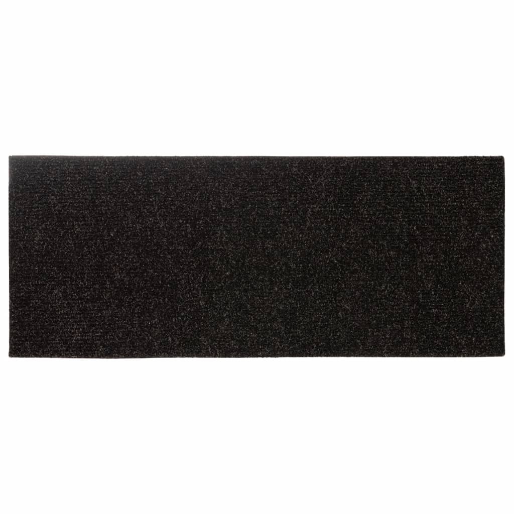 Stair Mats Self-adhesive 15 pcs 60x25 cm Brown Rectangular