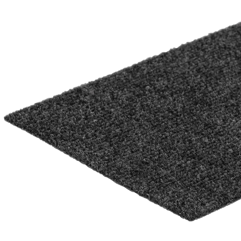 Stair Mats Self-adhesive 15 pcs 76x20 cm Anthracite Rectangular