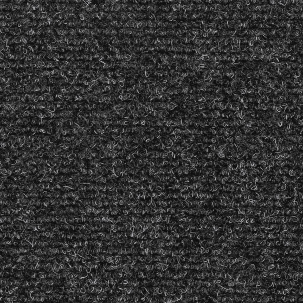 Stair Mats Self-adhesive 15 pcs 76x20 cm Anthracite Rectangular