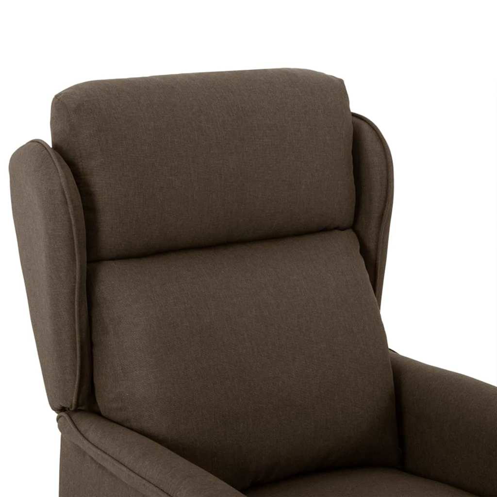 Recliner Chair Brown 67.5 x 93.5 x 101.5 cm Fabric