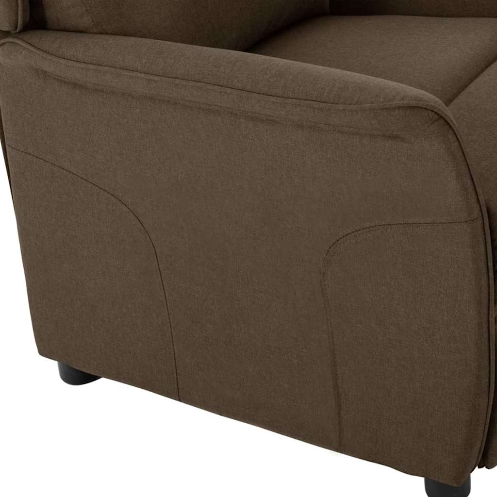 Recliner Chair Brown 67.5 x 93.5 x 101.5 cm Fabric