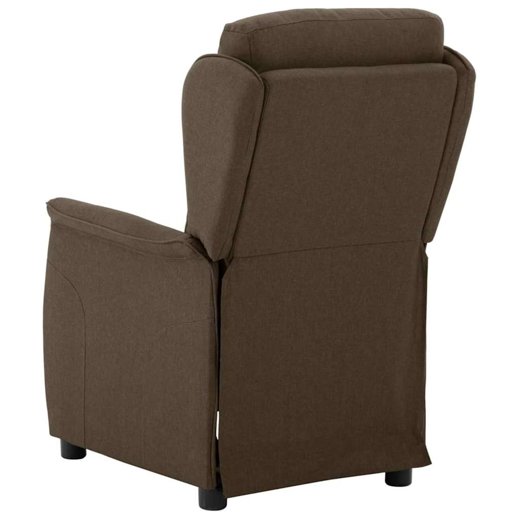 Recliner Chair Brown 67.5 x 93.5 x 101.5 cm Fabric