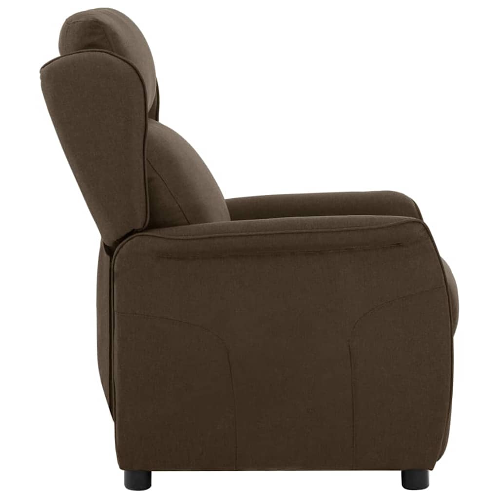 Recliner Chair Brown 67.5 x 93.5 x 101.5 cm Fabric