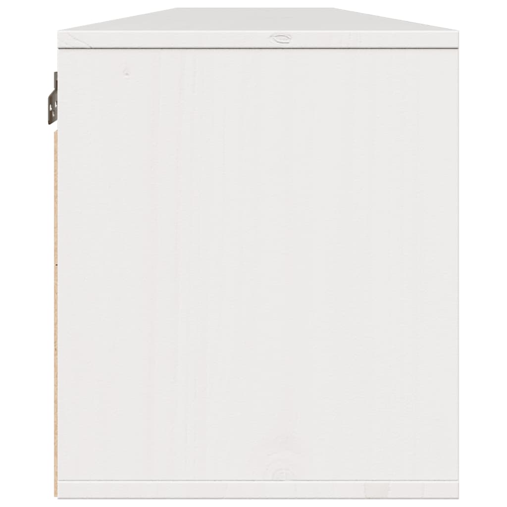 Wall Cabinets 2 pcs White 100x30x35 cm Solid Wood Pine