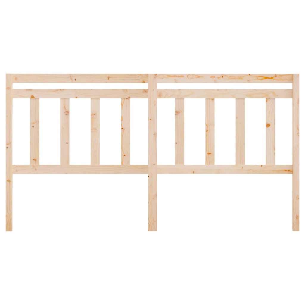Bed Headboard 206x4x100 cm Solid Wood Pine