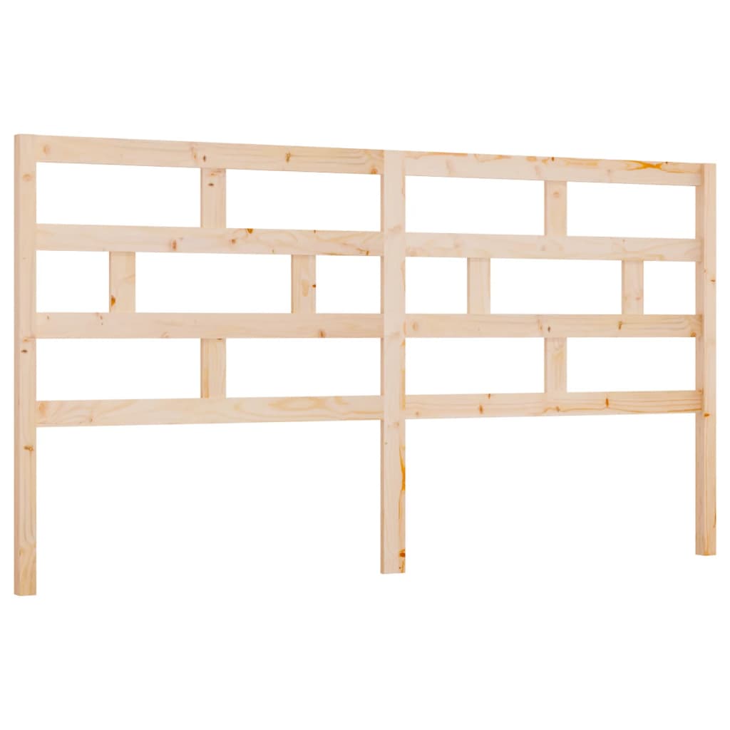 Bed Headboard 186x4x100 cm Solid Wood Pine