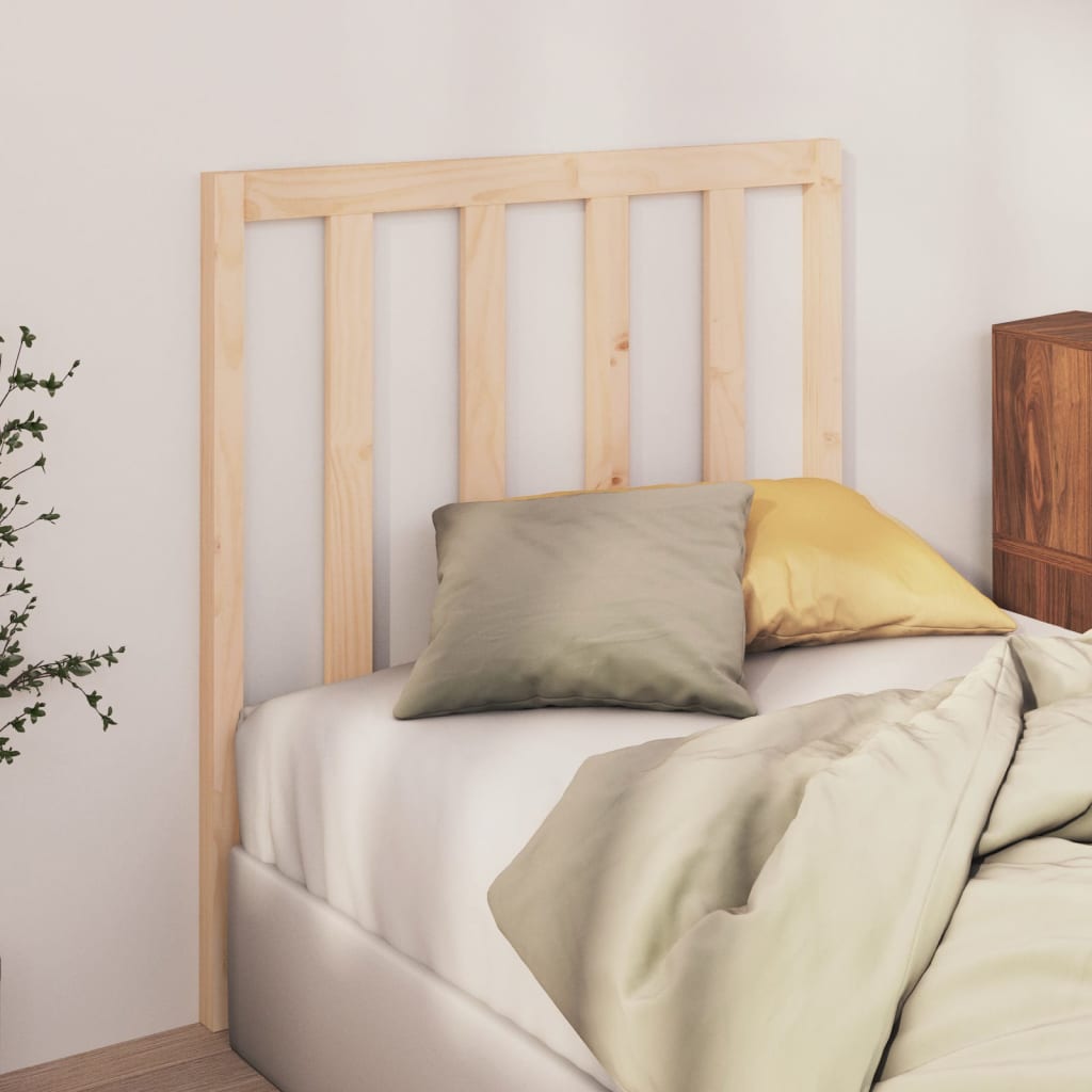 Bed Headboard 106x4x100 cm Solid Wood Pine