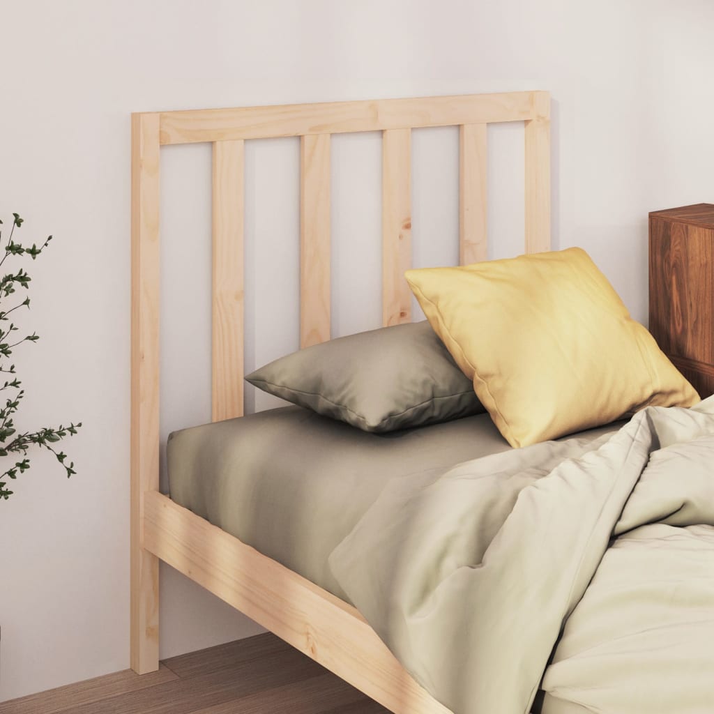 Bed Headboard 106x4x100 cm Solid Wood Pine