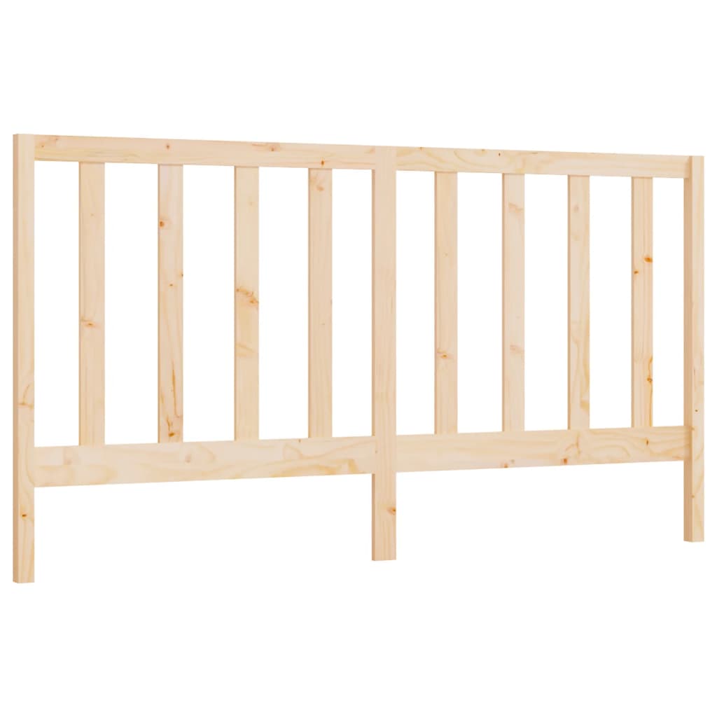 Bed Headboard 206x4x100 cm Solid Wood Pine