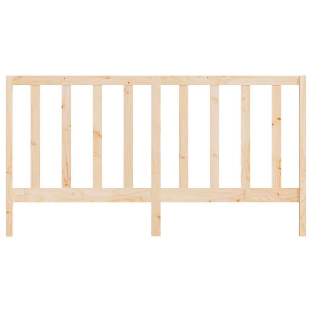Bed Headboard 206x4x100 cm Solid Wood Pine