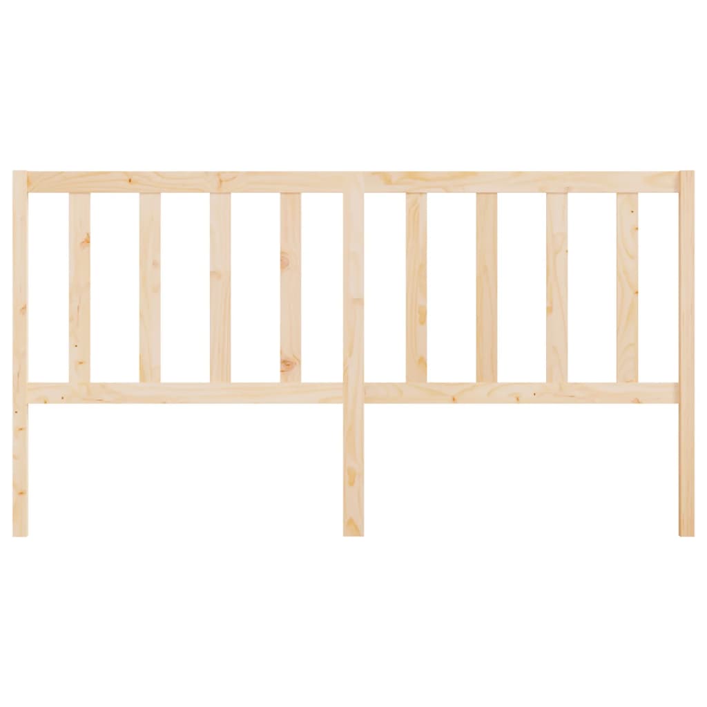 Bed Headboard 206x4x100 cm Solid Wood Pine