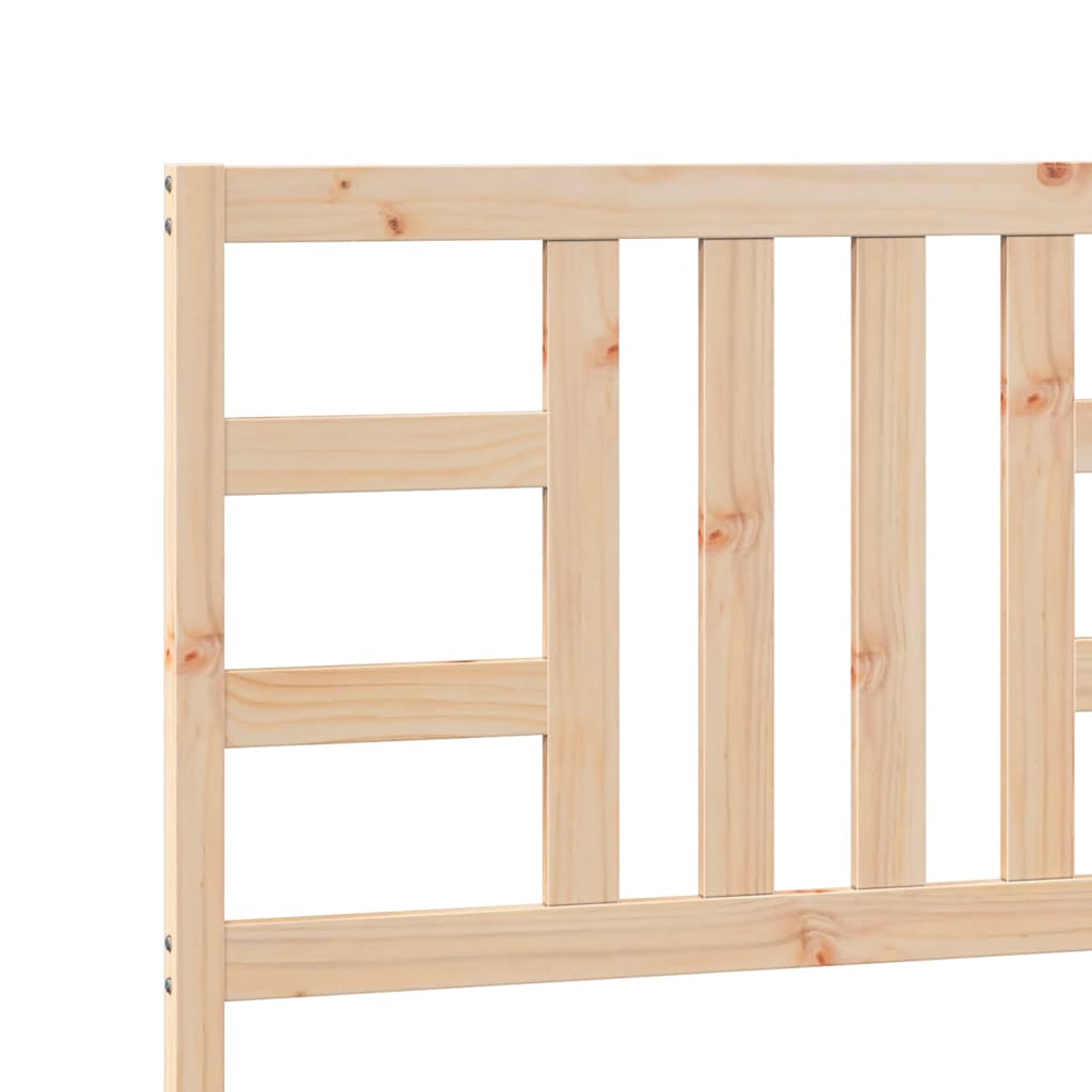 Bed Headboard 206x4x100 cm Solid Wood Pine